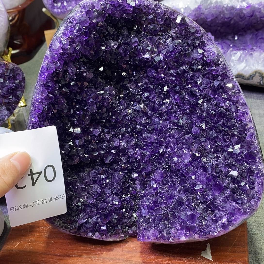 紫晶珠宝半成品未镶嵌