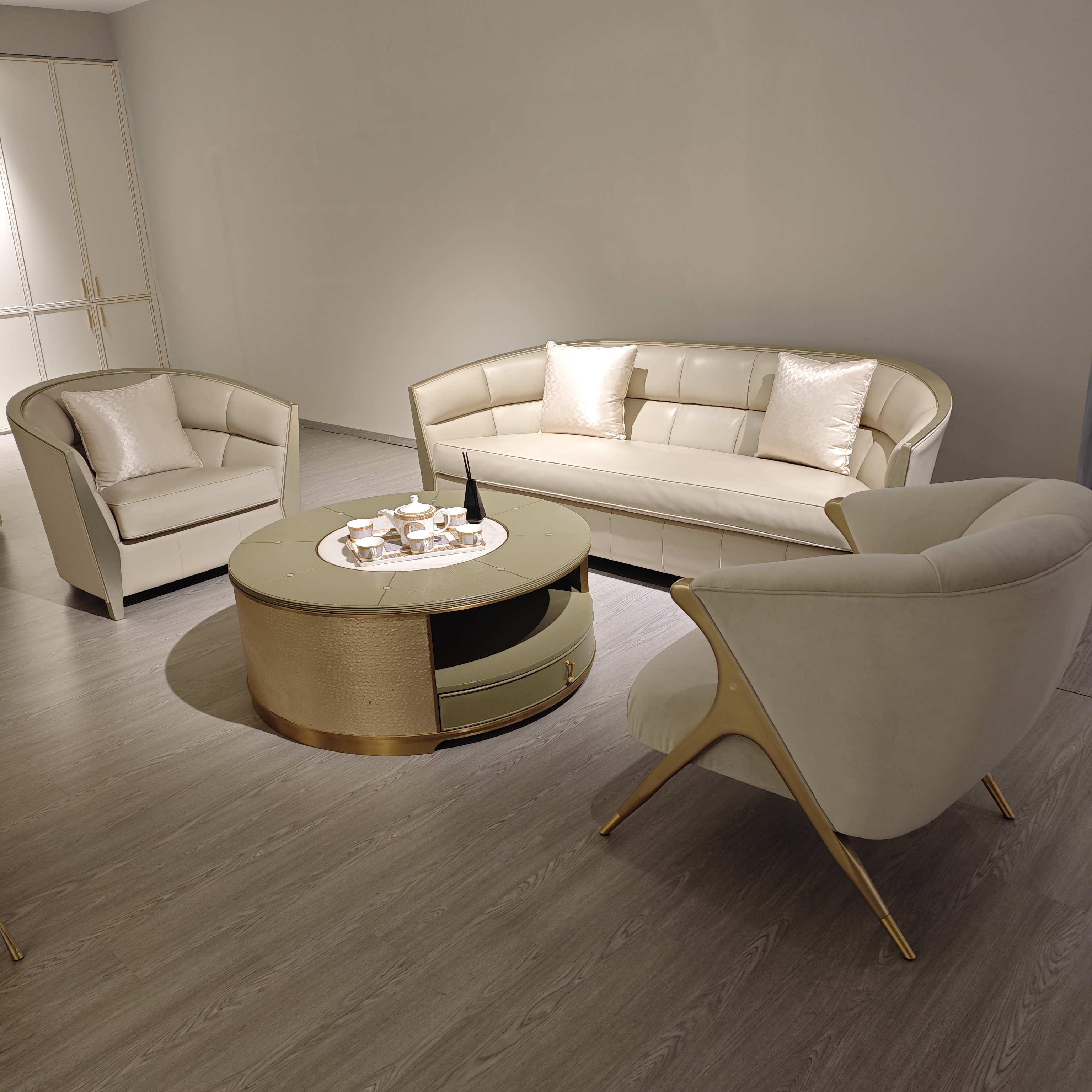 欧式沙发四件套组合