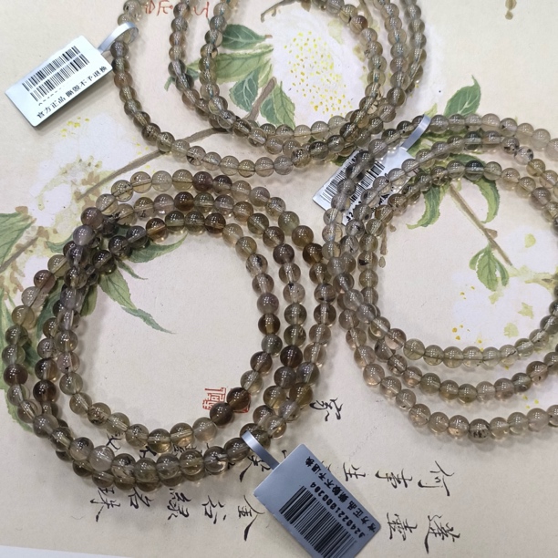 【书记甄选】天然水晶黑羽极光三圈约4mm 多样性发一件 ck289