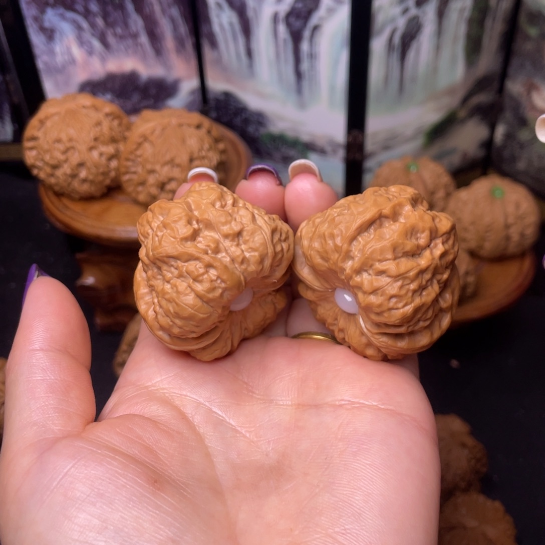 文玩核桃把件42蛤蟆头