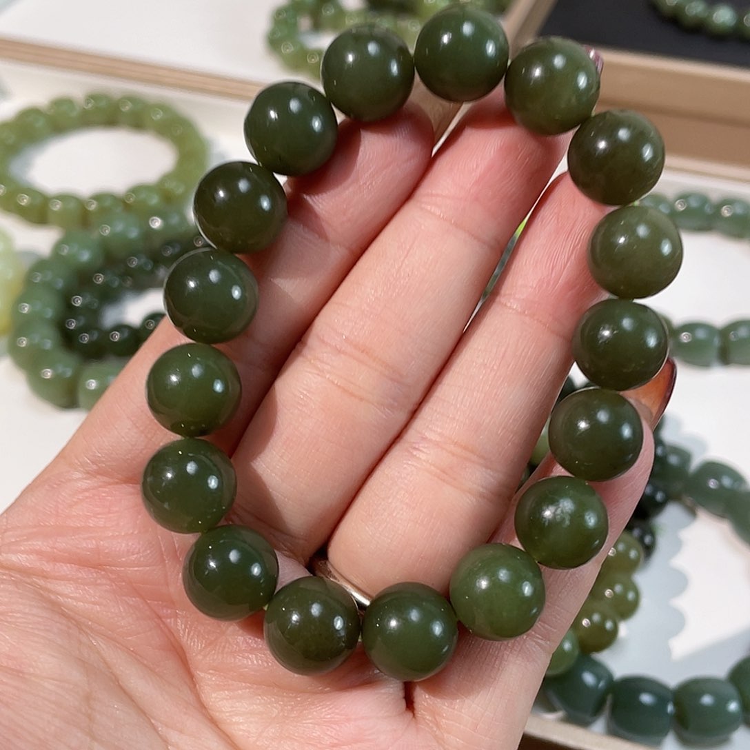 和田玉手链未镶嵌12