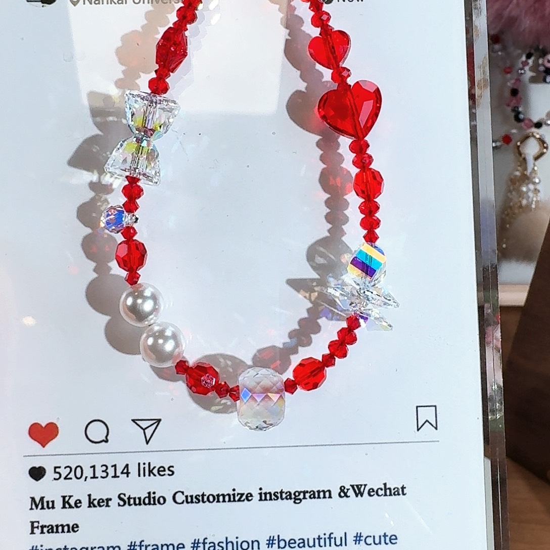 花岗石铁合金diy原创设计手机链