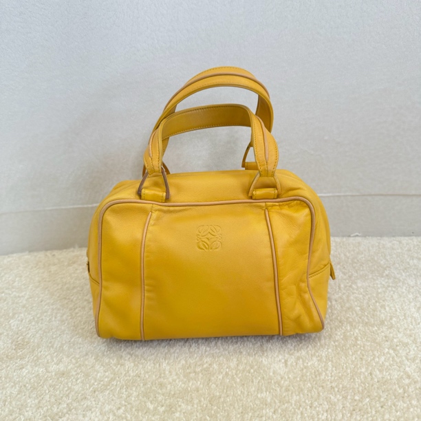 95新 LOEWE/罗意威 中古黄色小手提包/0000