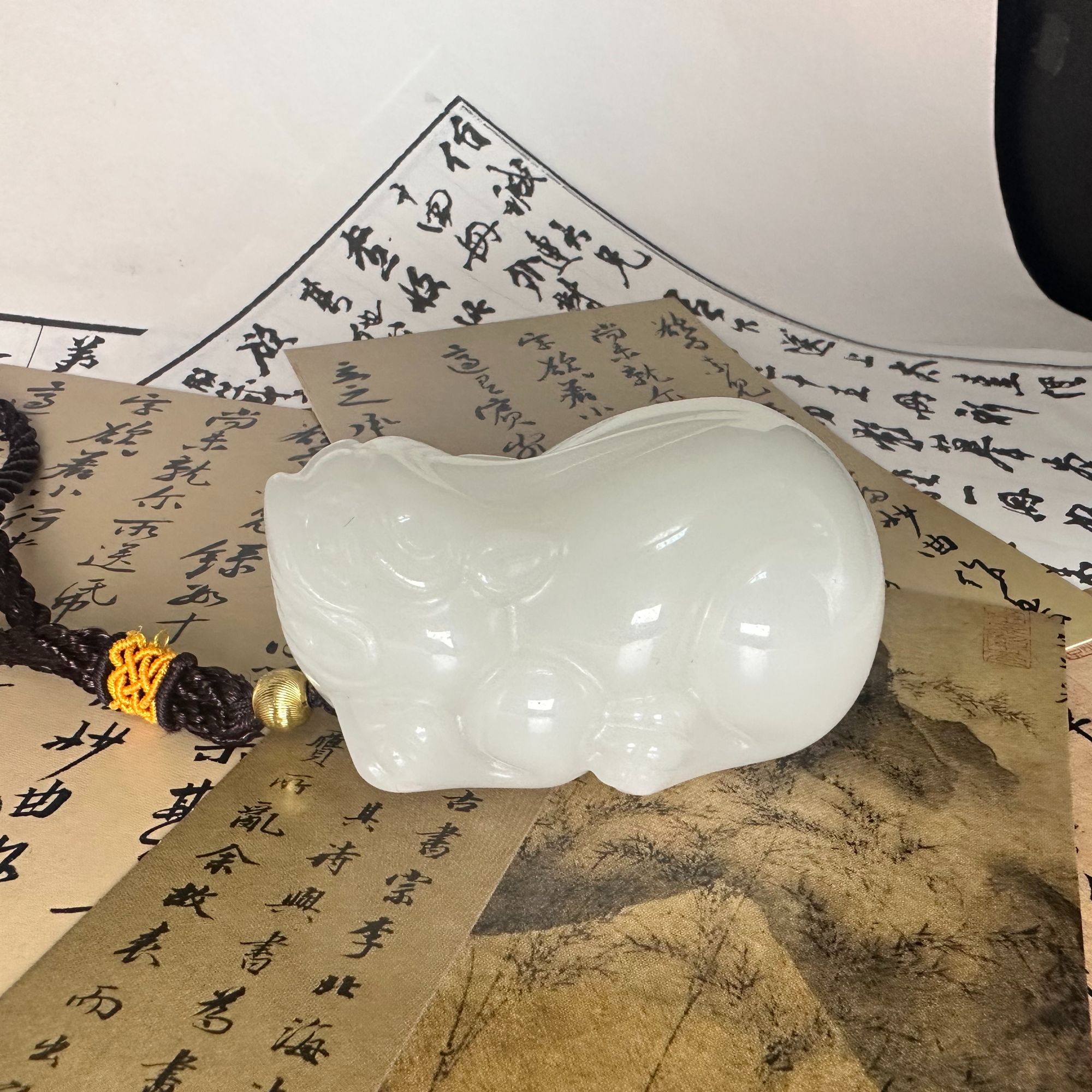 精美时尚百搭厚装手把件项链-L009