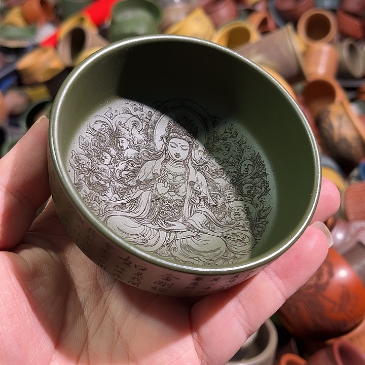 紫砂茶杯全手工紫砂主人杯