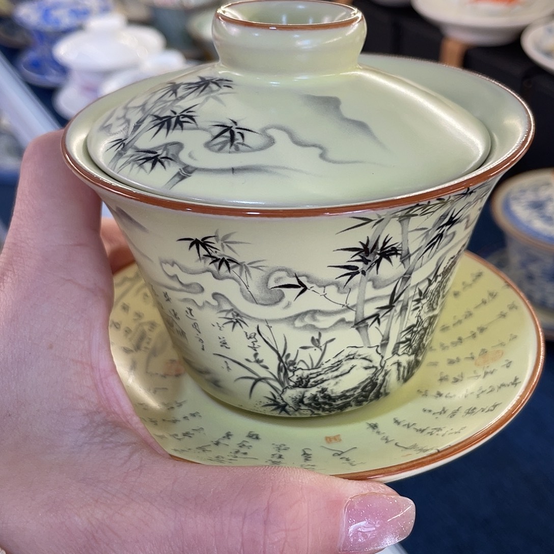 陶景德陶瓷盖碗茶具