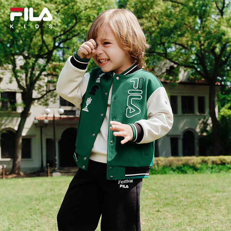 【斐乐儿童】2025年秋季新款舒适百搭小童针织长袖外套K11B531501