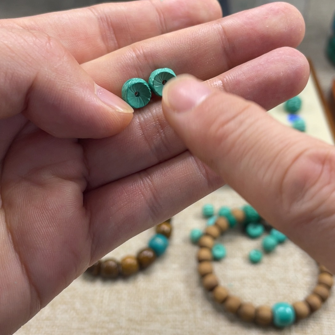 原生态湖北矿小配饰，直径8