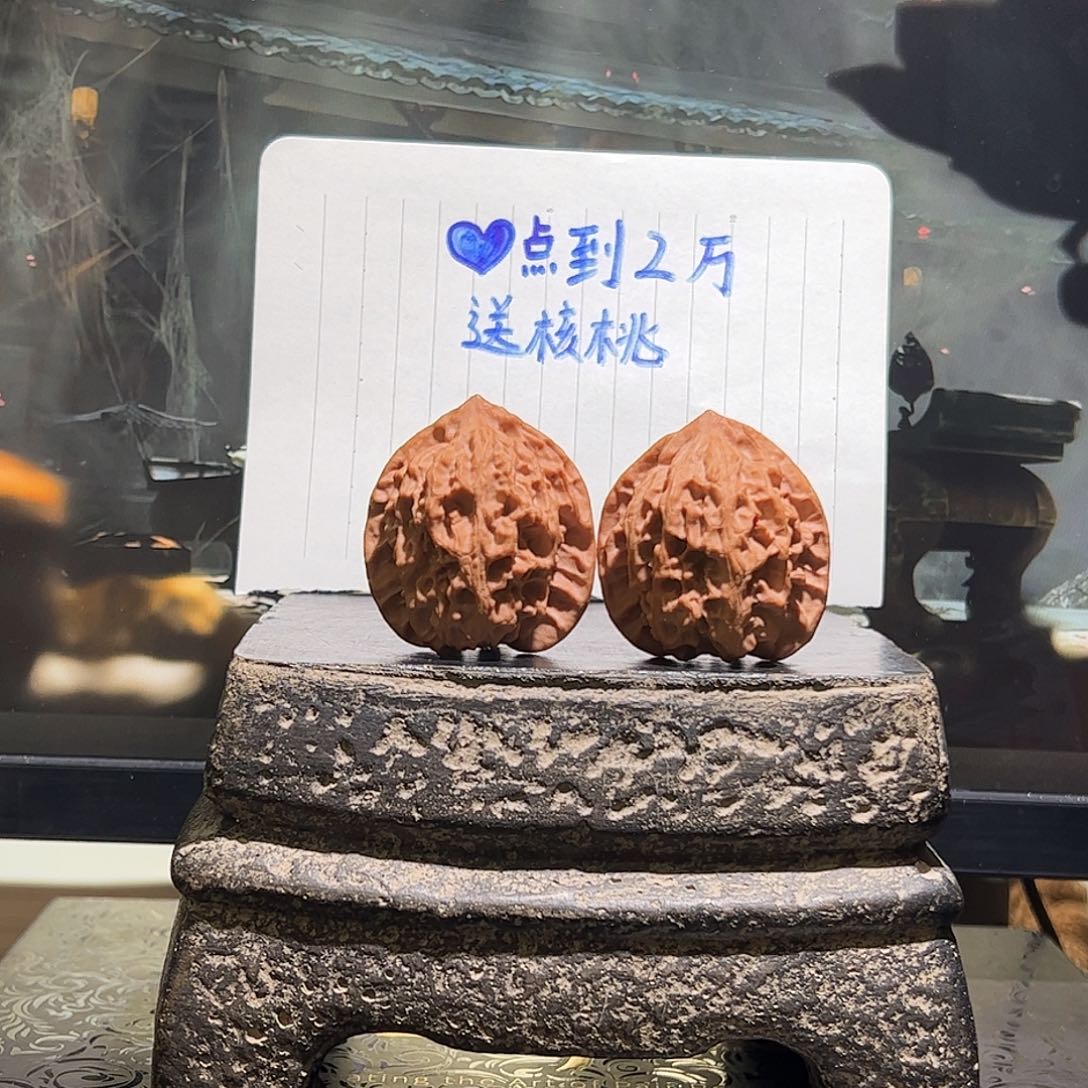 桃核把件野生红野鸡心012111