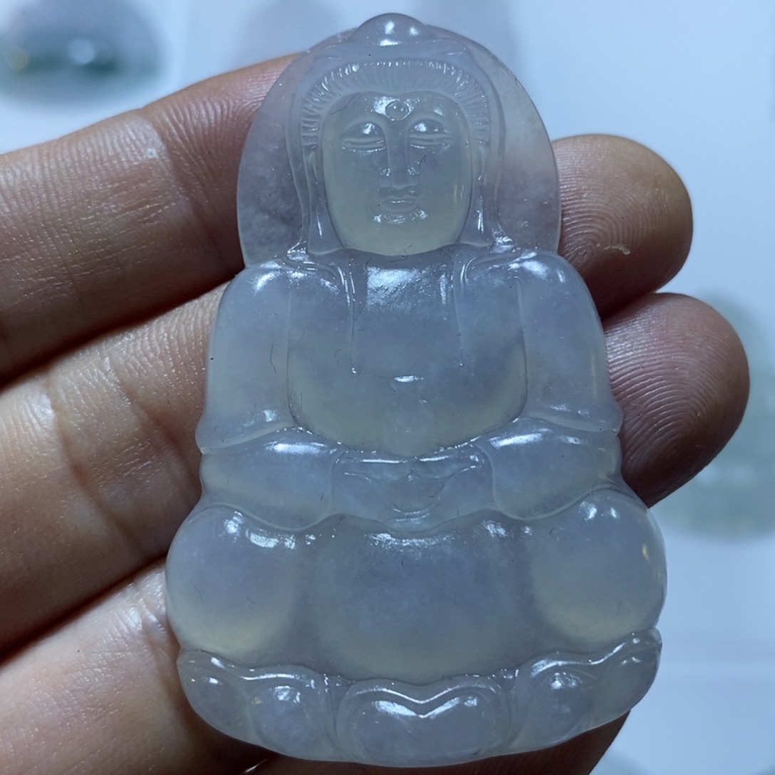 定制翡翠未镶嵌翡翠吊坠