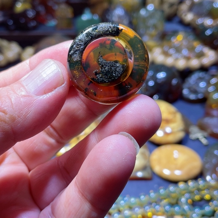 琥珀手链未镶嵌天然