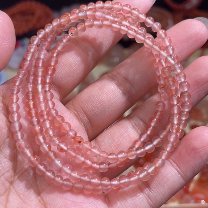 南红玛瑙多圈3.4m+未镶嵌095