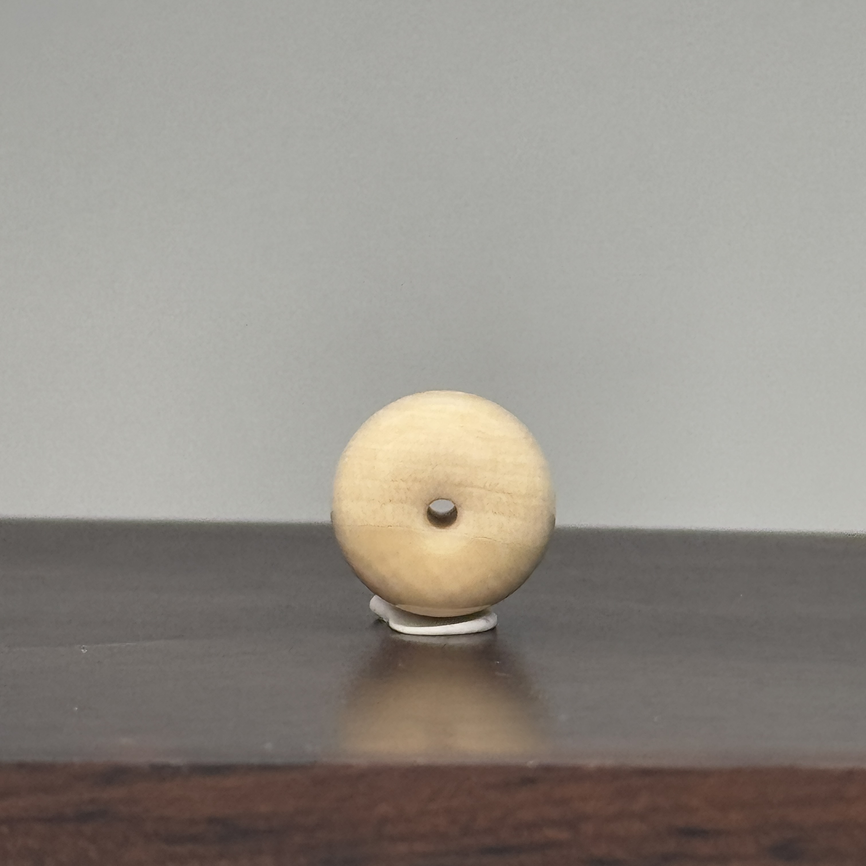 DEZHI/德志11*9mm1.6g平安扣吊坠天然猛犸牙K22