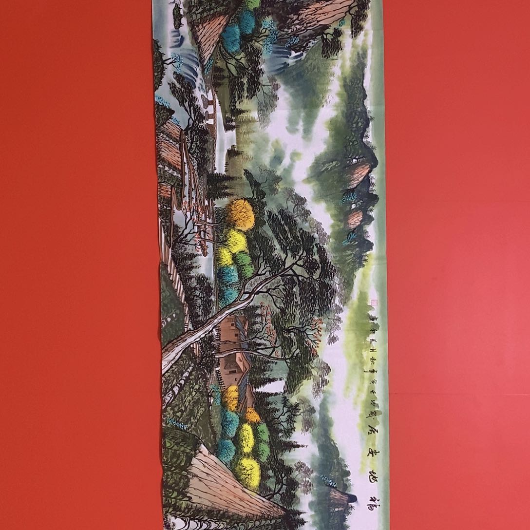 国画山水花鸟国画作品