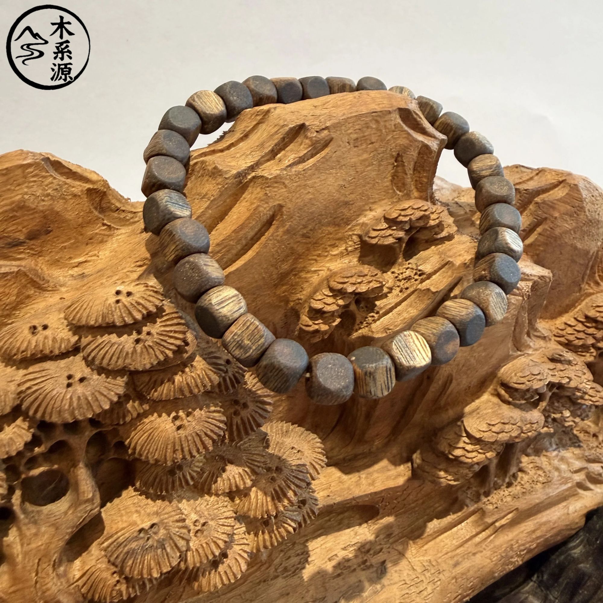 木系源 6mm四方珠单圈手串