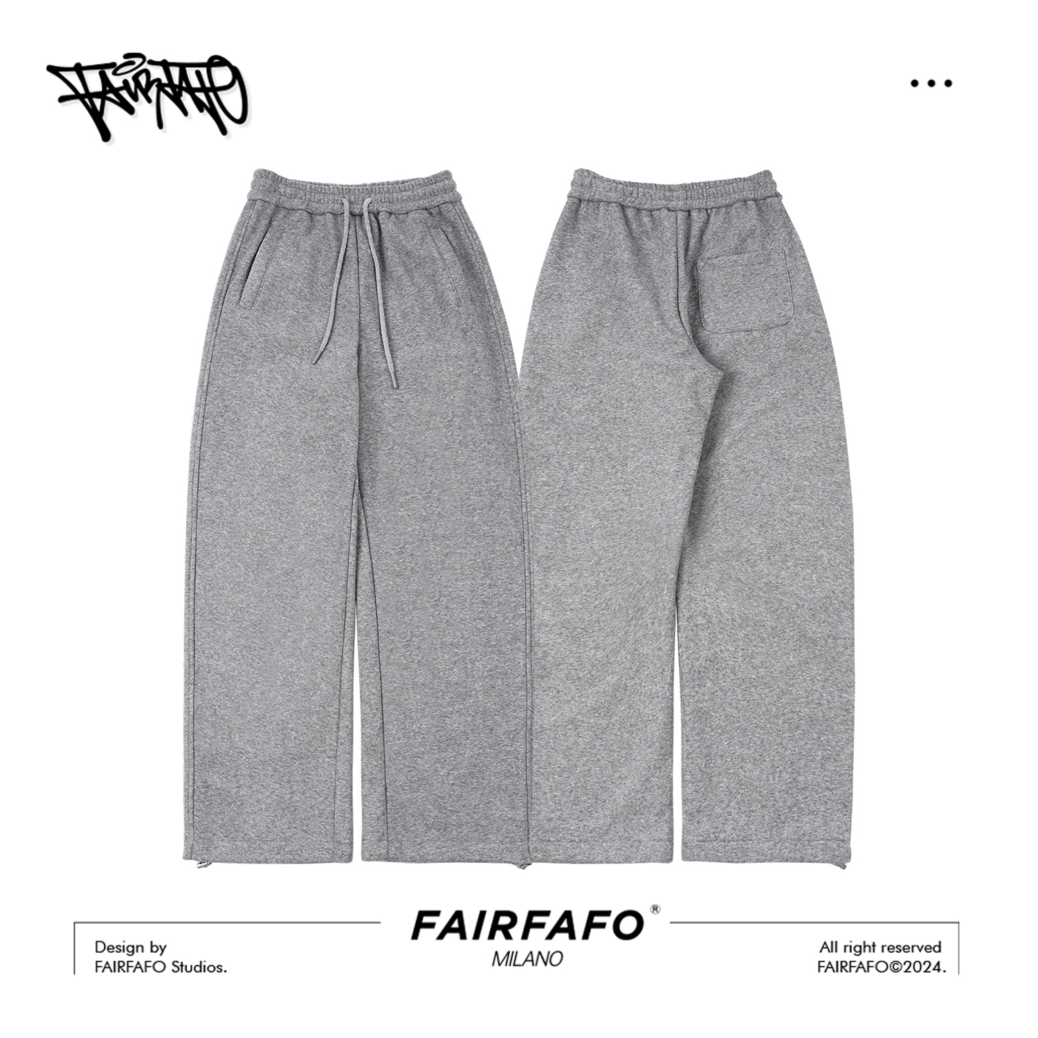 FAIRFAFO林肉肉【显瘦加绒慵懒卫裤】DT4KC0129