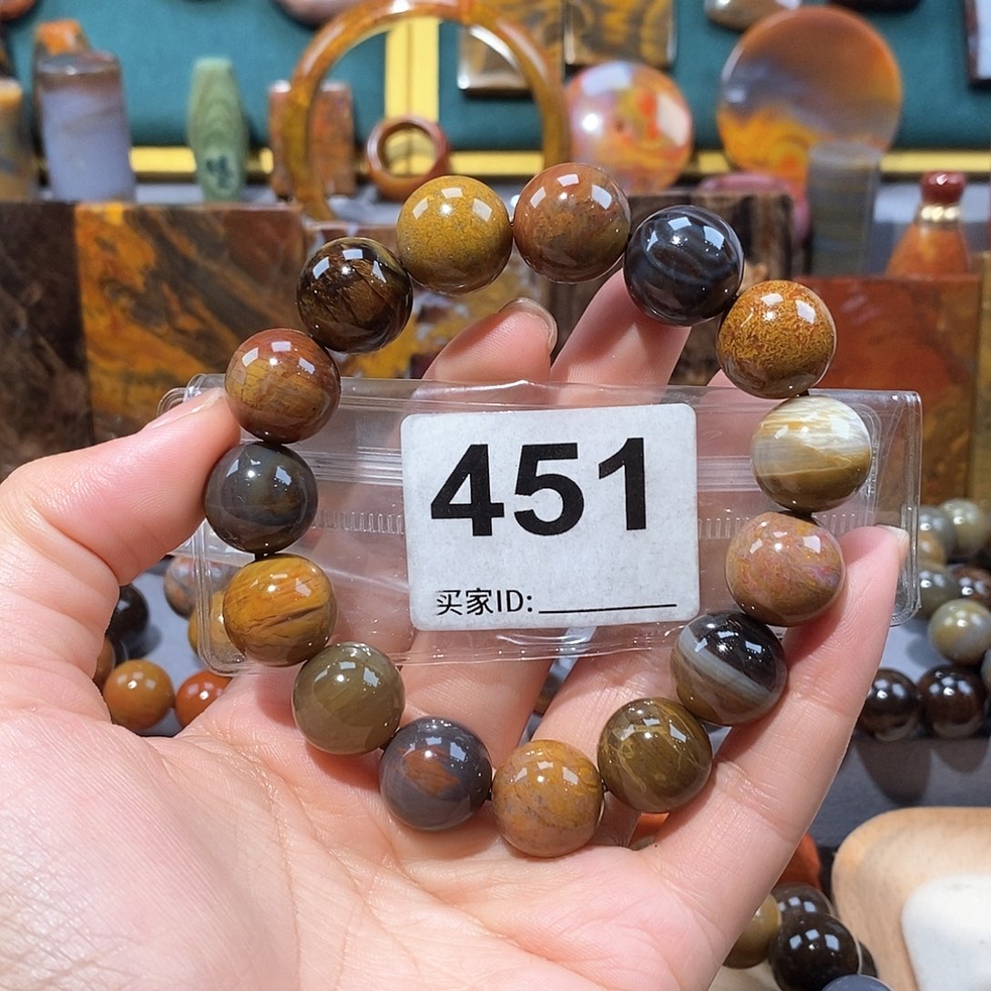 硅化玉天然北票硅化玉手串未镶嵌天然北票硅化玉手串