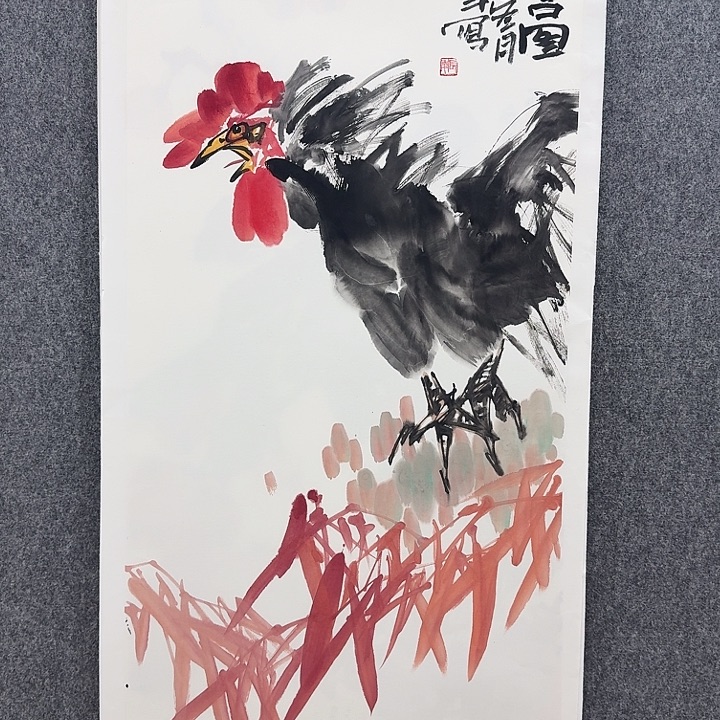 国画靳长年老师手绘作品