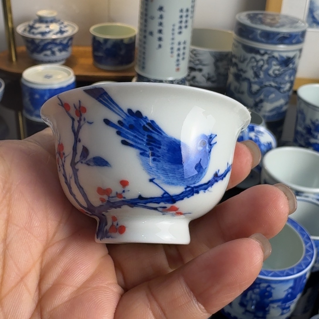 景德镇陶瓷手绘单杯