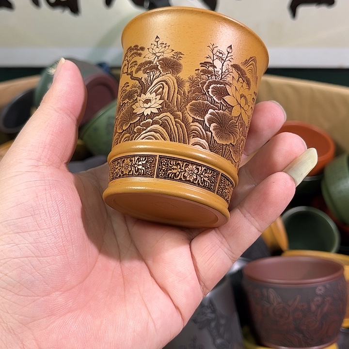 茶杯紫砂全手工紫砂主人杯 