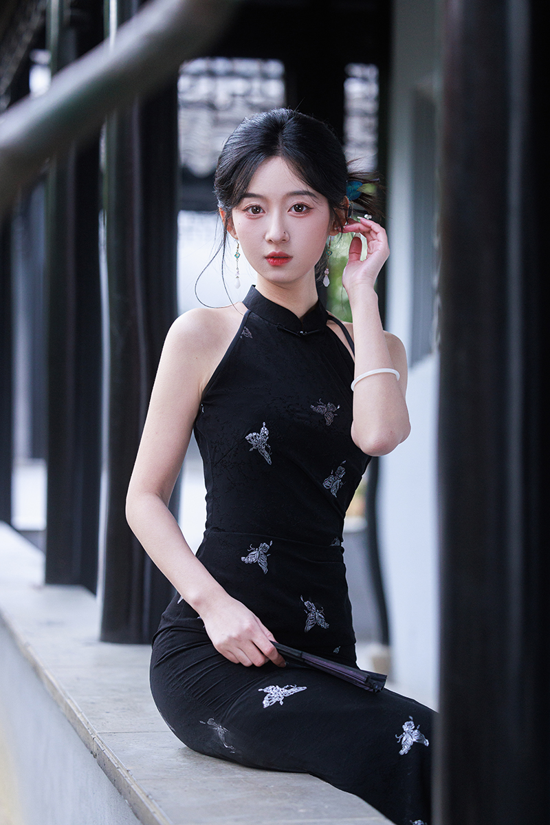 【雨蝶】2025春夏新款旗袍简单大方年轻少女气质高端印花日常可穿