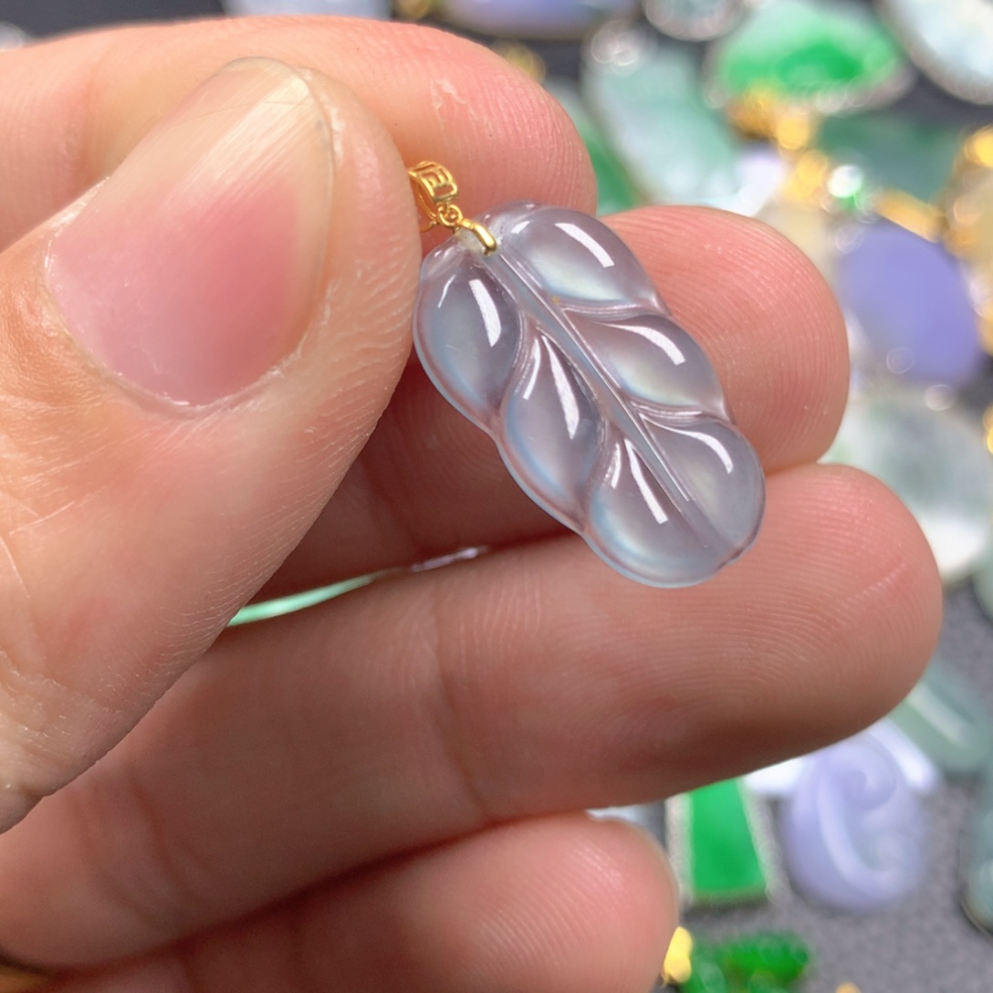 【闪购商品】翡翠颈饰18K金镶嵌翡翠