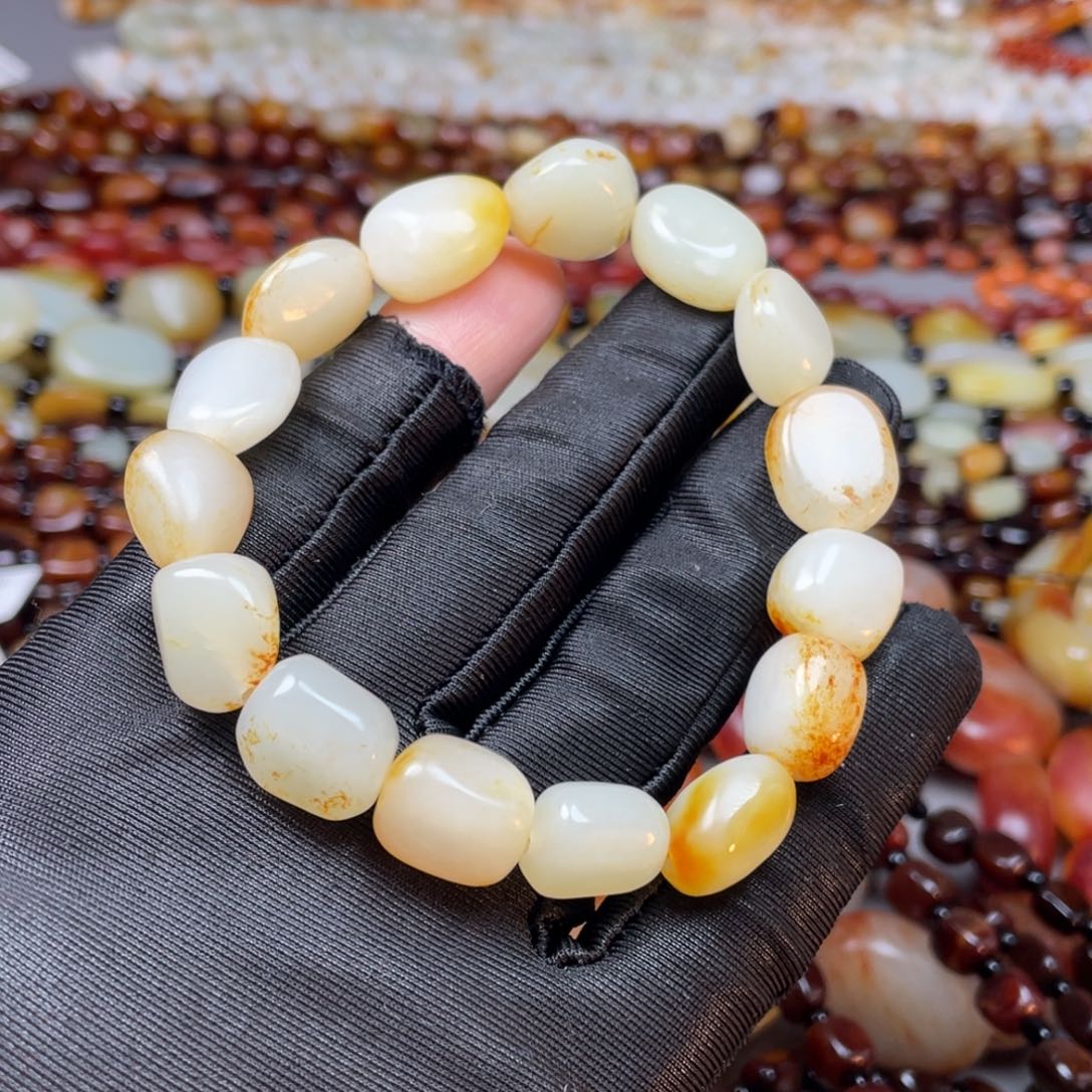 未镶嵌和田玉手链一****能