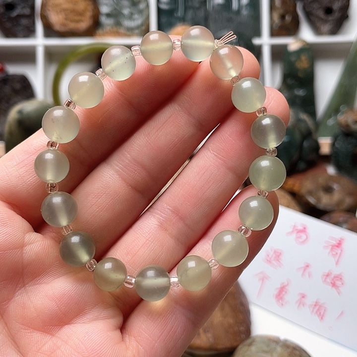 未镶嵌蛇纹石玉手串