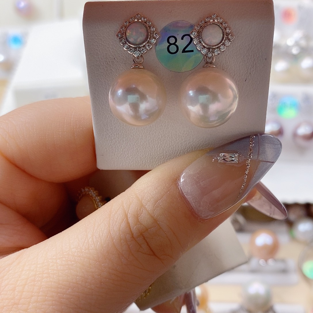 淡水珍珠戒指银S925镶嵌h****y