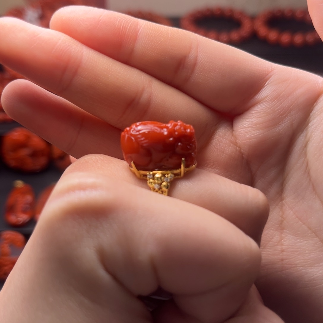 南红玛瑙南红银S925镶嵌