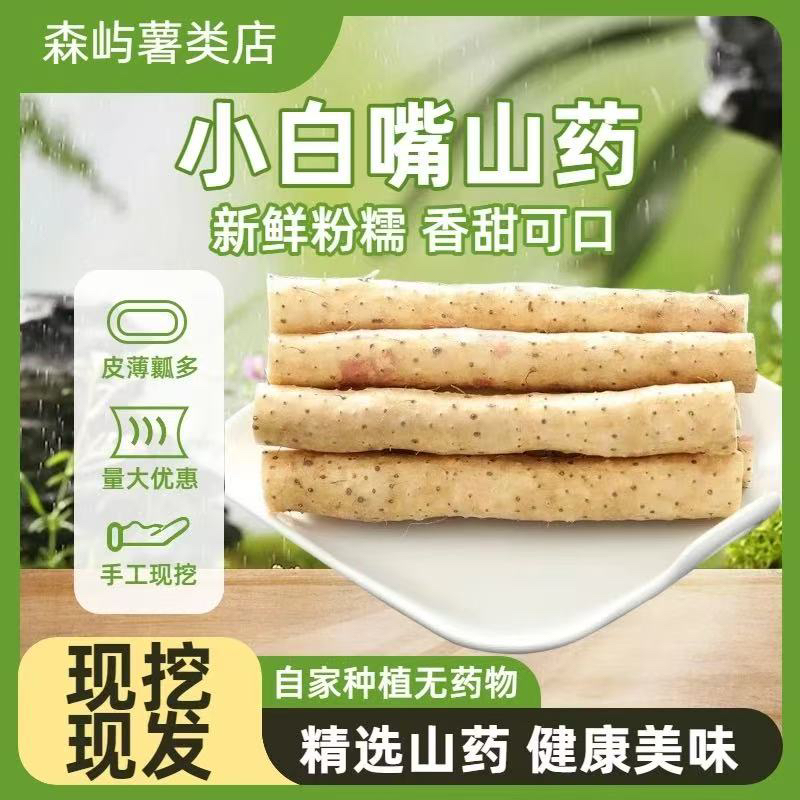 正宗蠡县小白嘴山药新鲜产地直发粉糯香甜宝宝辅食纯天然种植
