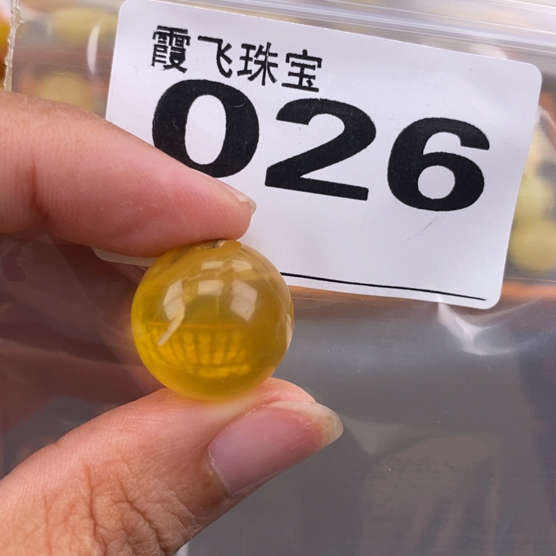 琥珀未镶嵌珠宝奇石17.8