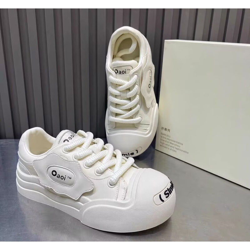 146062小白鞋网面休闲鞋时尚潮款老爹鞋百搭运动鞋贝壳头女鞋