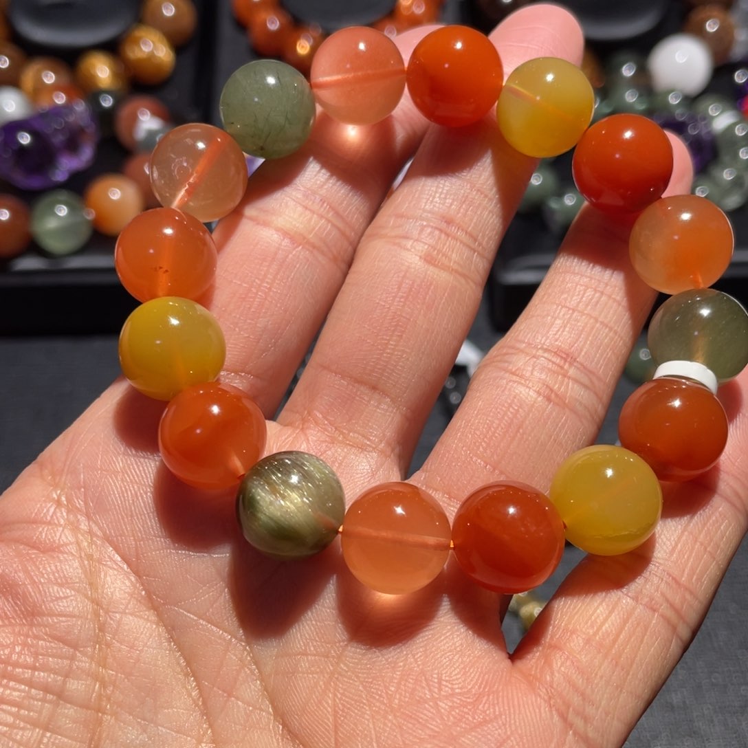 水晶手链未镶嵌福禄寿手链13mm左右