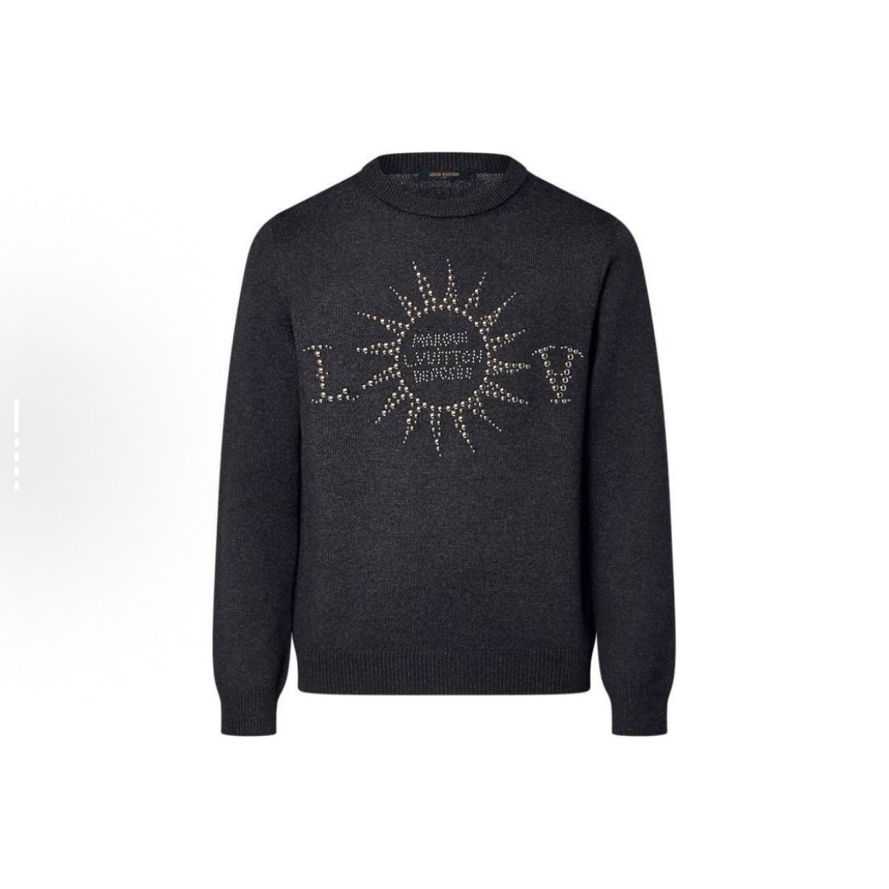 未使用 LouisVuitton/路易威登 新款钉珠logo毛衣/S码/WL1949