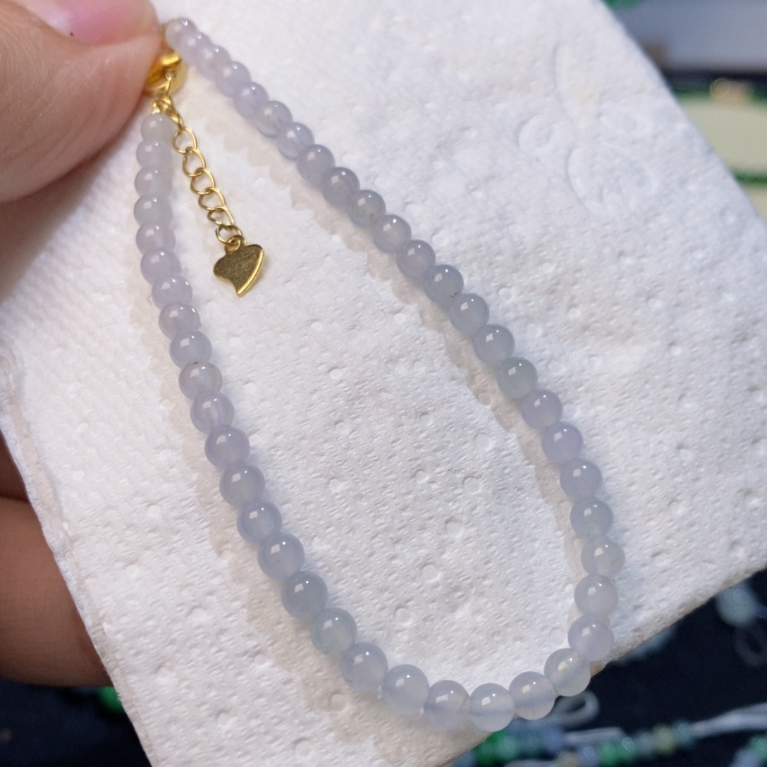 定制翡翠未镶嵌小米超绝冰紫