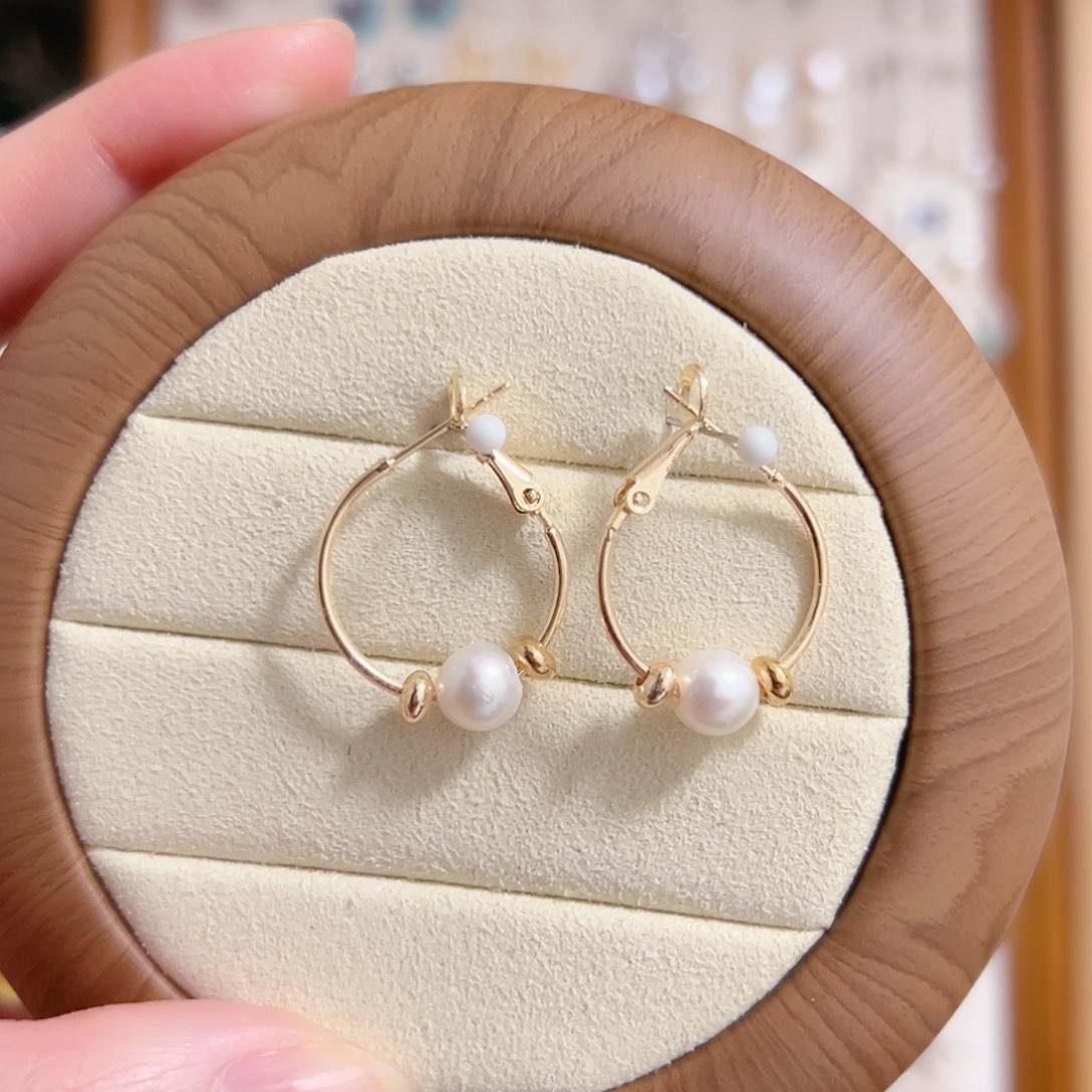 银S925镶嵌淡水珍珠原创手作