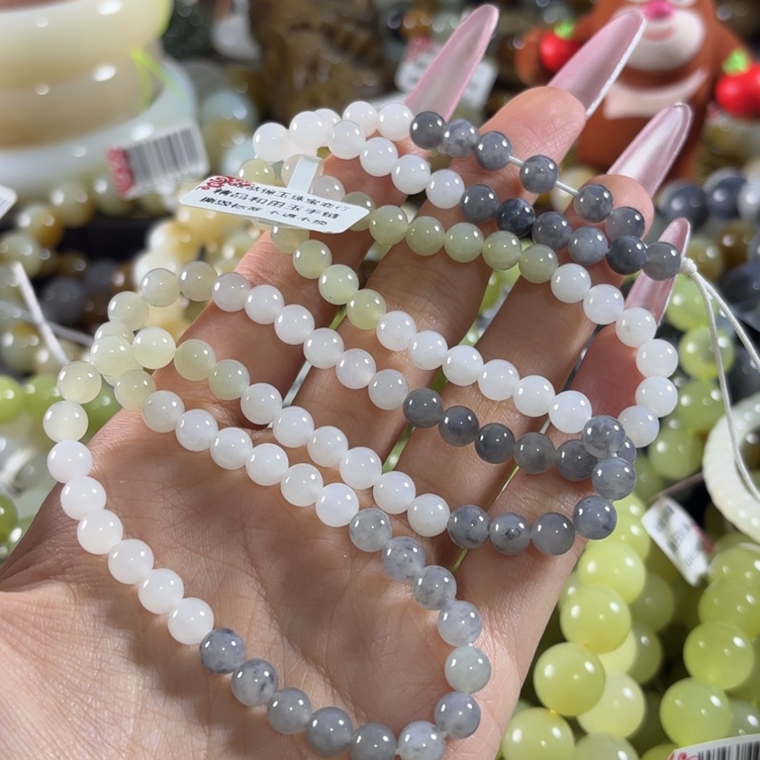 和田玉未镶嵌手链151