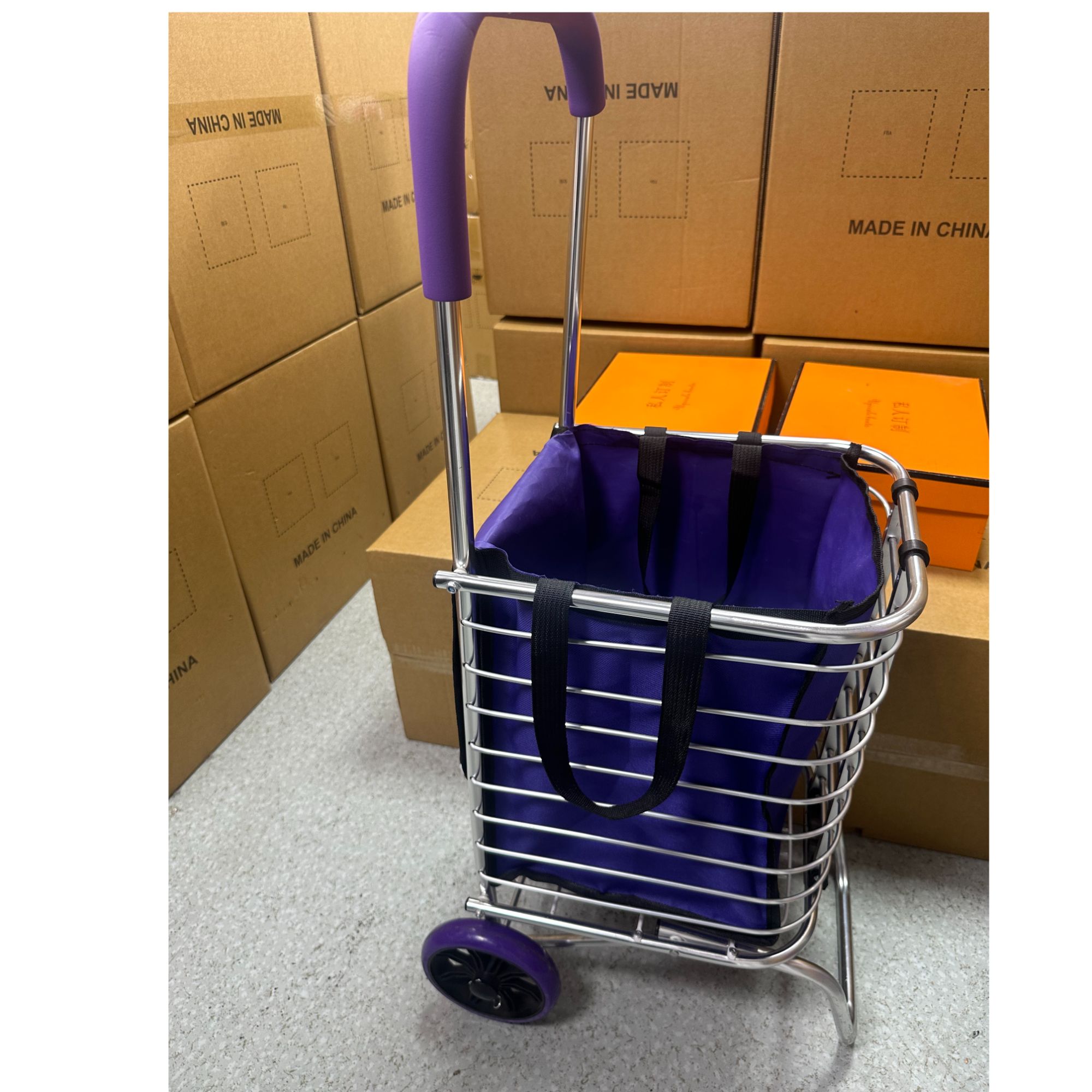 家用买菜车小拉车购物车颜色随机ly