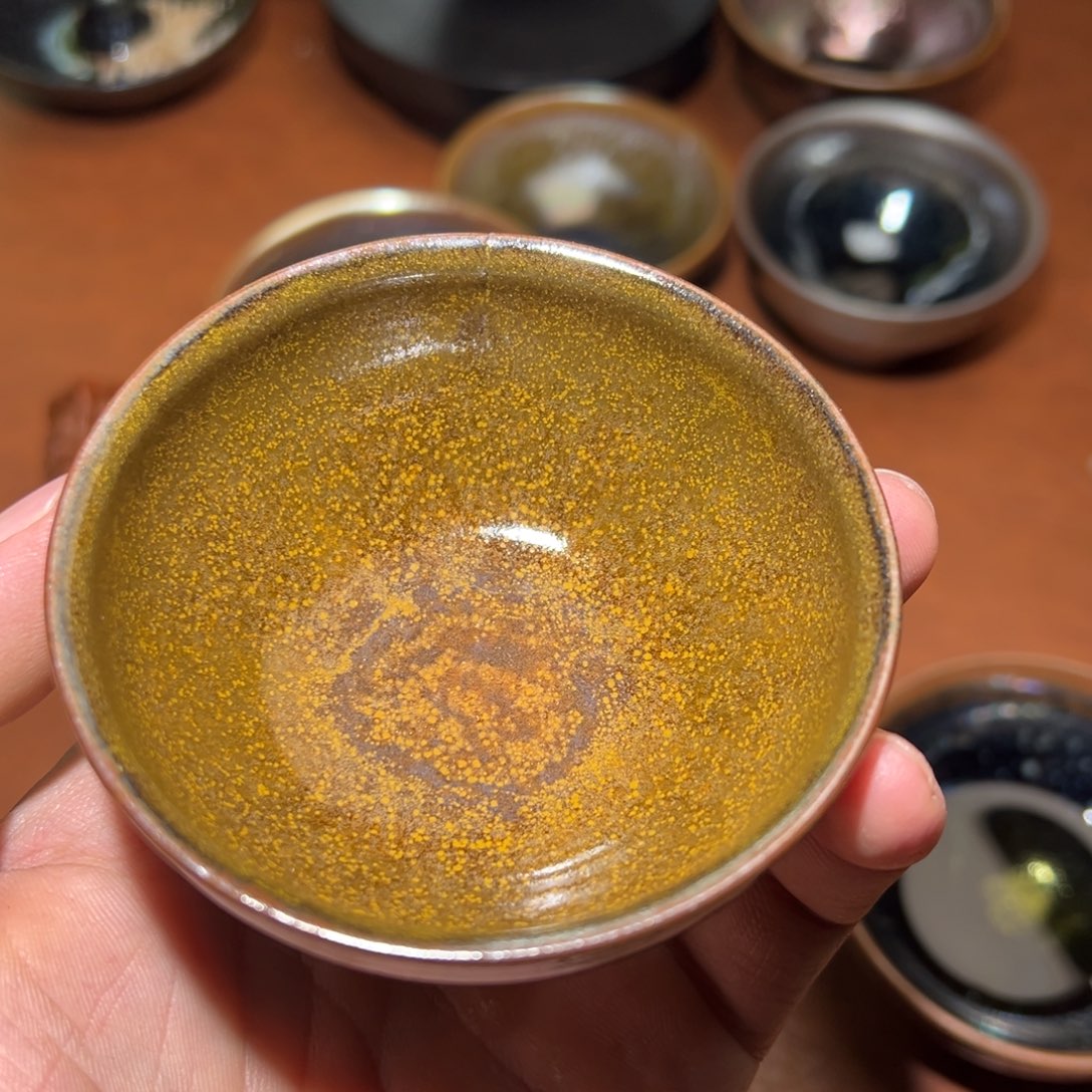 也***以茶盏柴烧主人杯建窑建盏茶盏