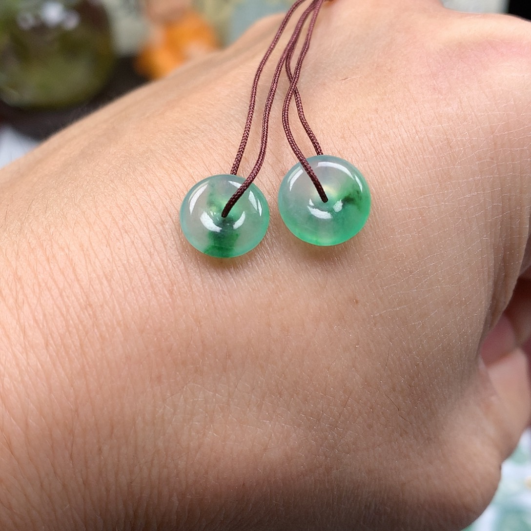 翡翠裸石缅甸天然A货翡翠冰种平安扣