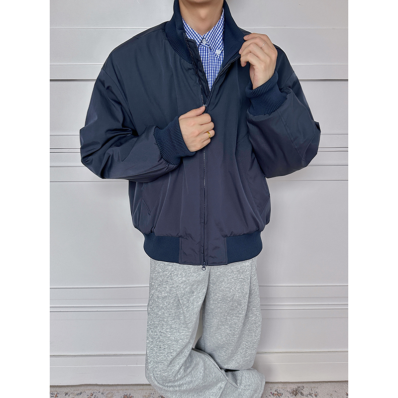 LIGGICC飞行夹克棉服男冬季加棉加厚美式cleanfit短款廓形外套