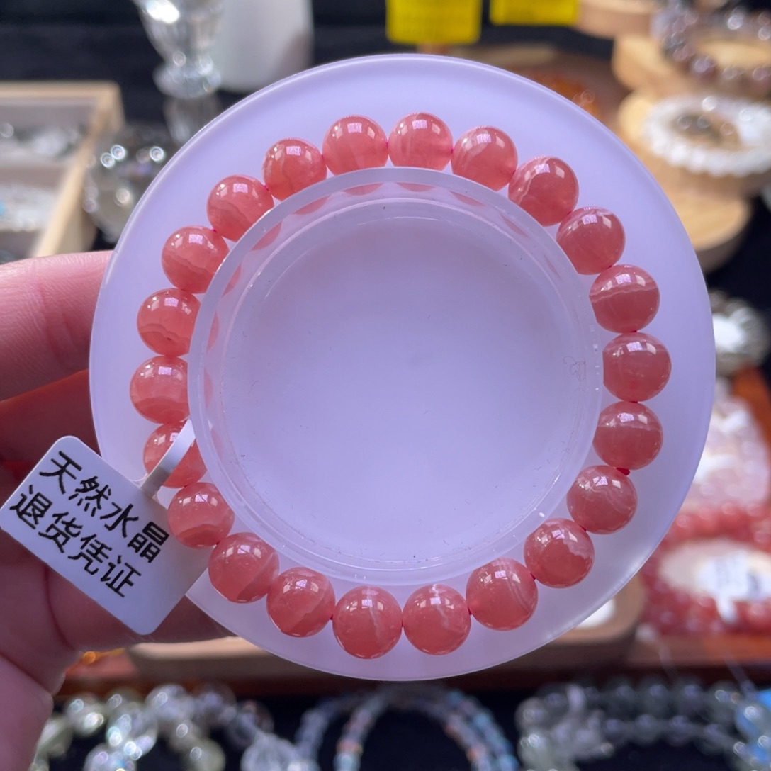 菱锰矿（红纹石）手链未镶嵌H****?8mm    63