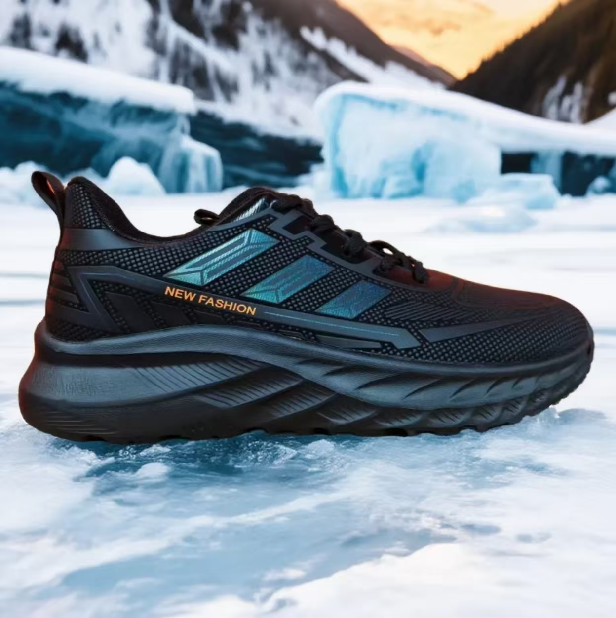 冬季新款时尚休闲高弹减震运动情侣慢跑鞋A833