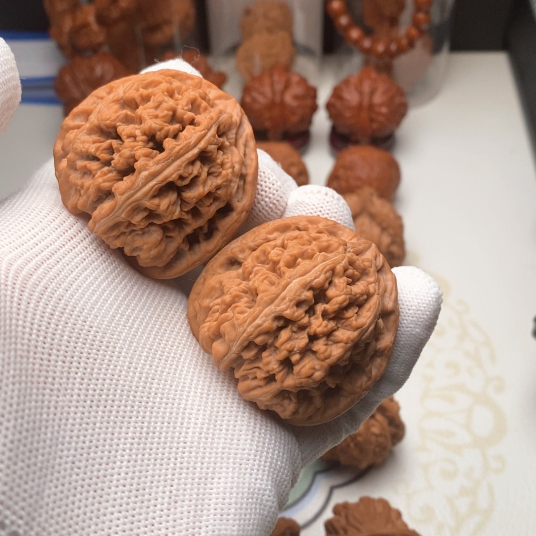 把件桃核45三角筋