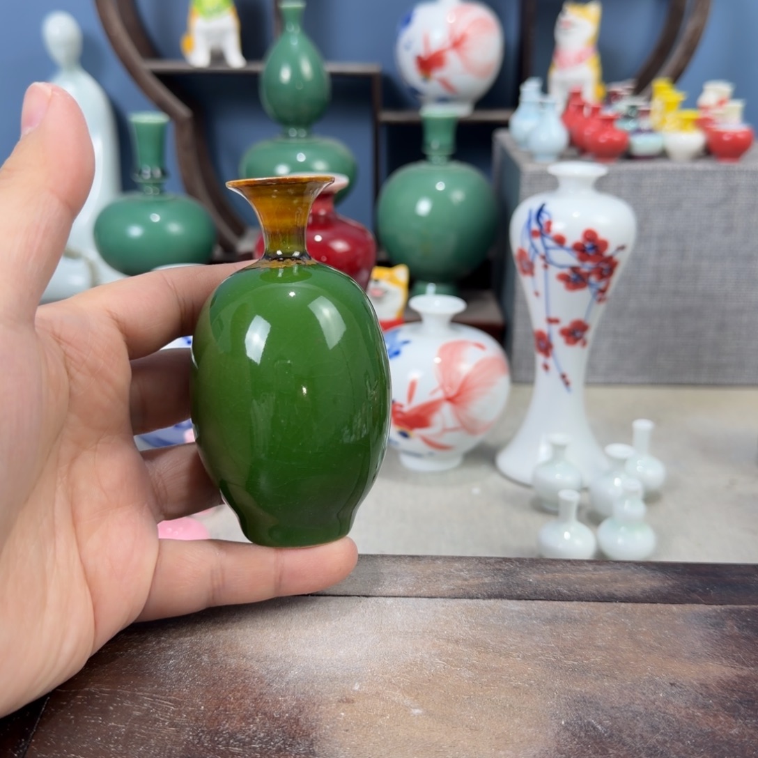 陶瓷手工小花器摆件