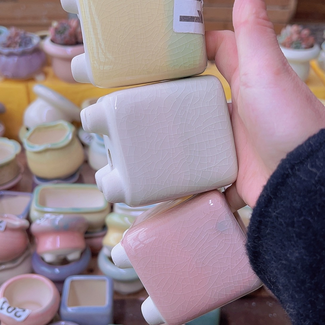 红陶陶瓷花盆满12包邮