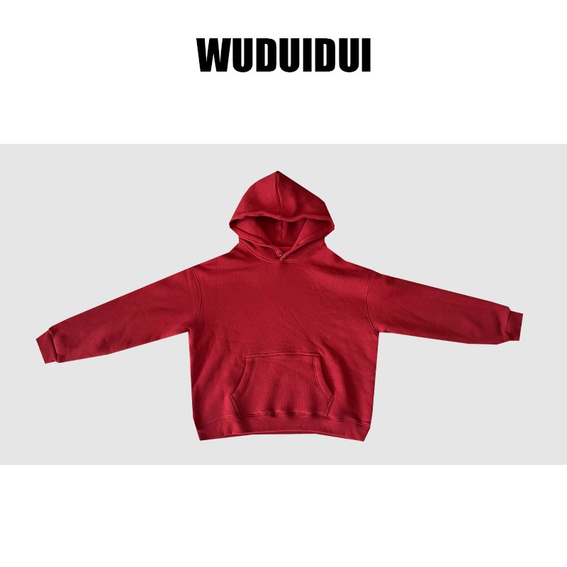 吴堆堆  秋冬欧美加绒加厚连帽卫衣