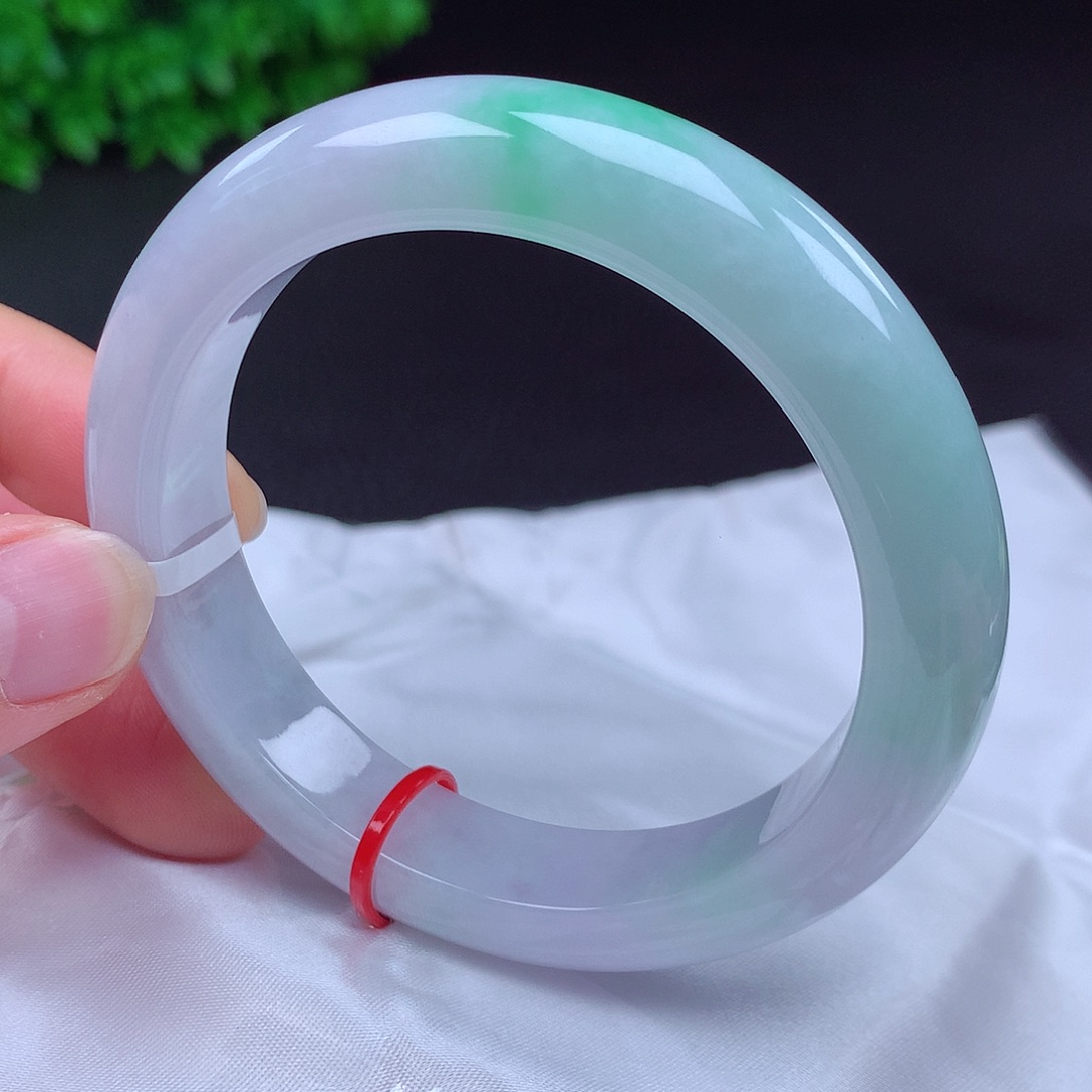 翡翠未镶嵌手镯56圈689008