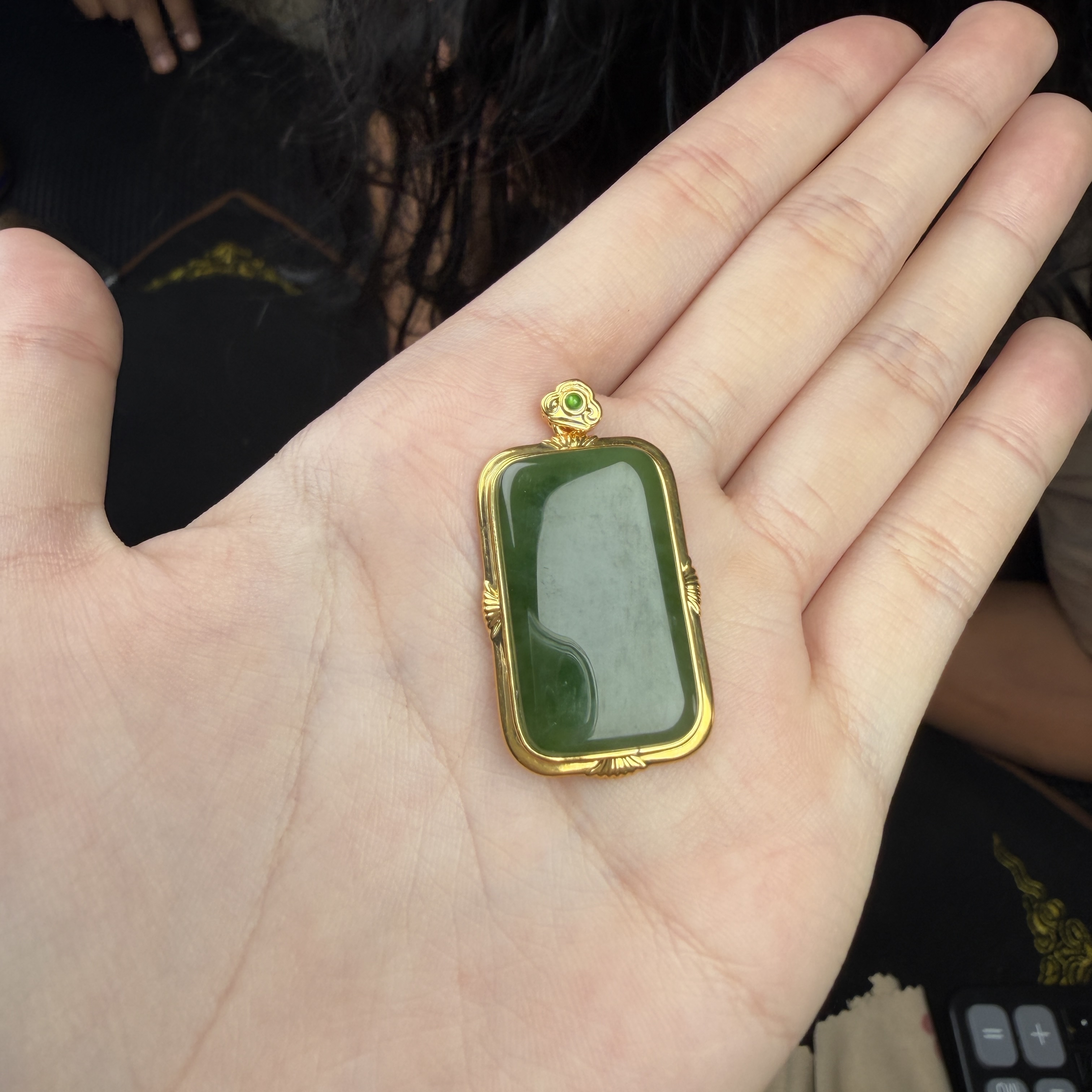 【玉经纶】180853/HQ19-和田玉吊坠-多样性发其一